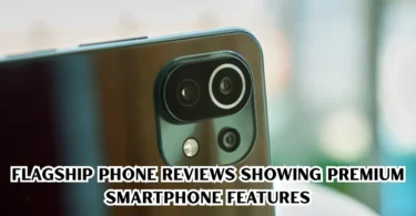 flagship phone reviews showing premium smartphone features