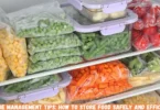 storage management tips: how to store food safely and efficiently